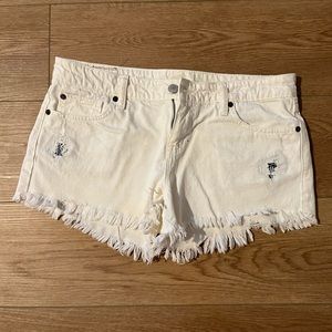 Denim & Supply Ralph Lauren white jean shorts